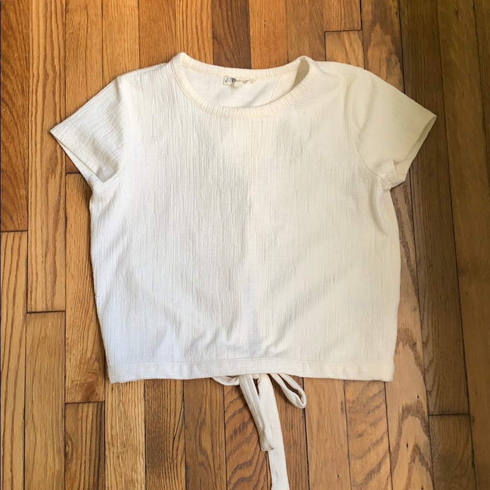 Madewell Top | Off White Tie Back Small